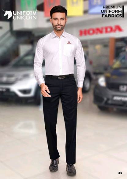 Honda Sale Staff Uniform With Light Pink Shirt  And Black Pant  Manufacturers,Suppliers, Exporters in Surat